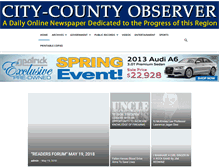 Tablet Screenshot of city-countyobserver.com